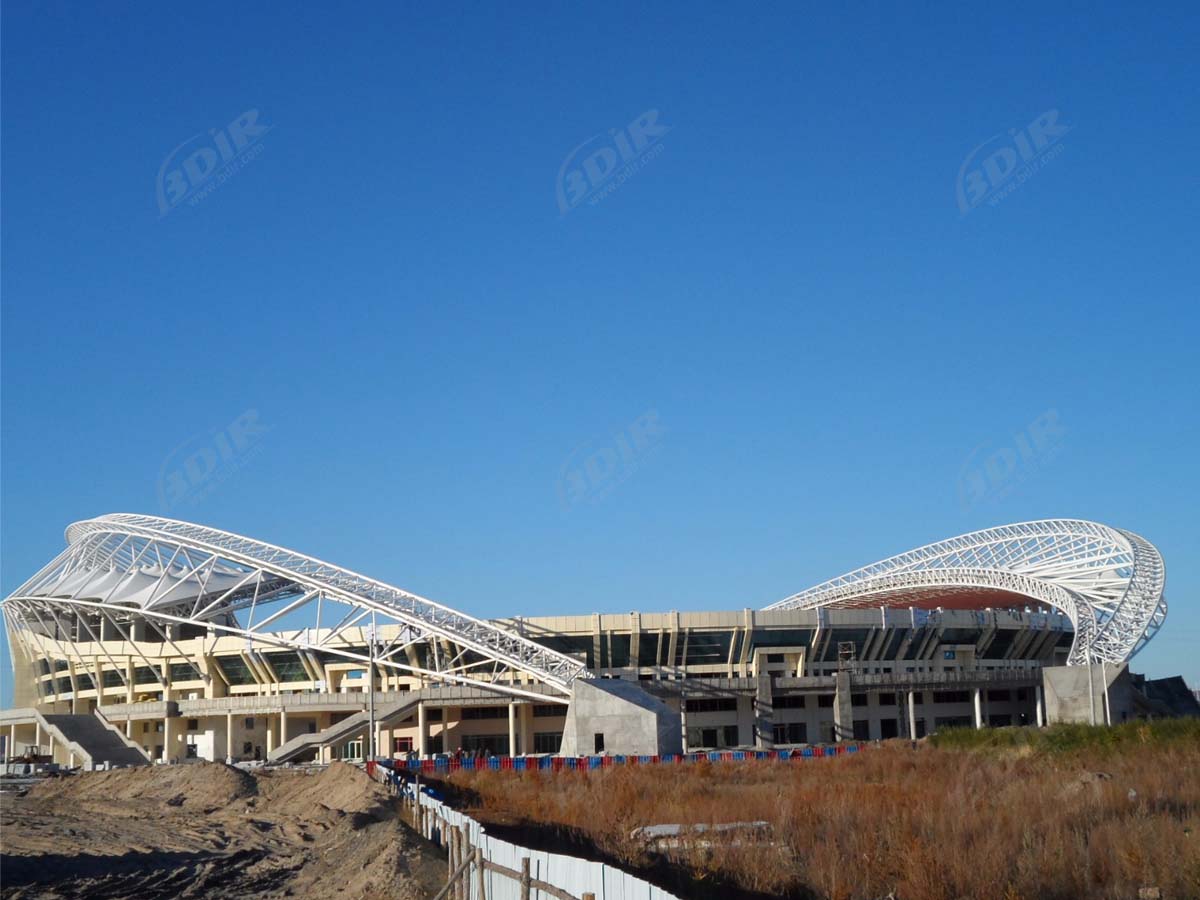 โครงสร้างแรงดึงสำหรับโรงยิมและสนามฟุตบอล - ศูนย์กีฬาหนานฉาง