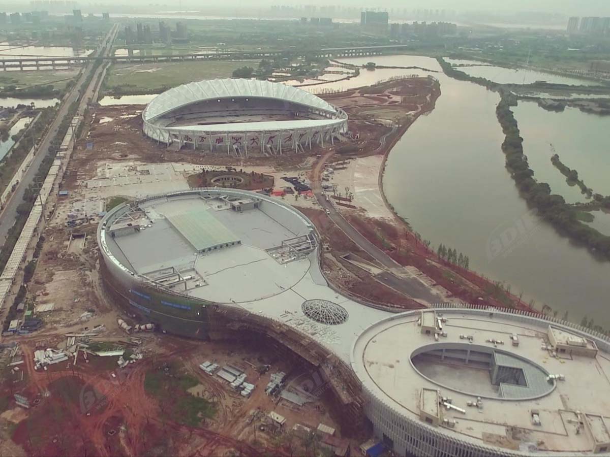 هيكل الشد لاستاد الألعاب الرياضية وكرة القدم - مركز نانتشانغ الرياضي